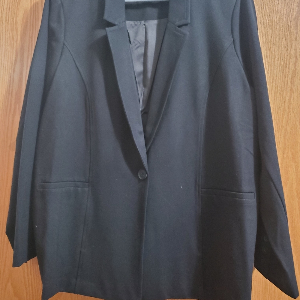 Torrid Black Premium Ponte Tailored Blazer